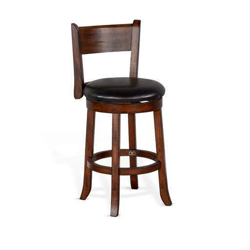 Sunny Designs Counter Swivel Barstool, Cushion Seat & Back Vintage Mocha - Bed & Sofa Hub