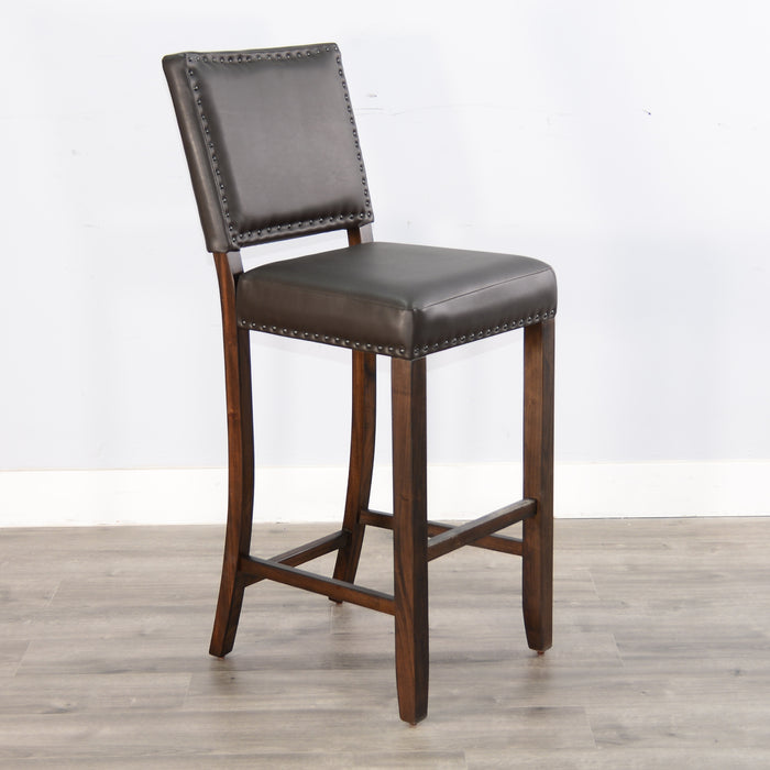Sunny Designs Upholstered Cushion Seat Barstool, Coffee Bean - Bed & Sofa Hub