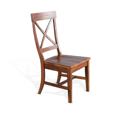 Sunny Designs Crossback Wood Dining Chair Vintage Mocha - Bed & Sofa Hub