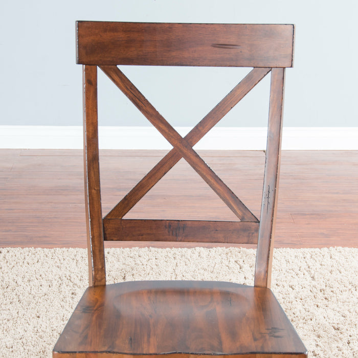 Sunny Designs Crossback Wood Dining Chair Vintage Mocha - Bed & Sofa Hub
