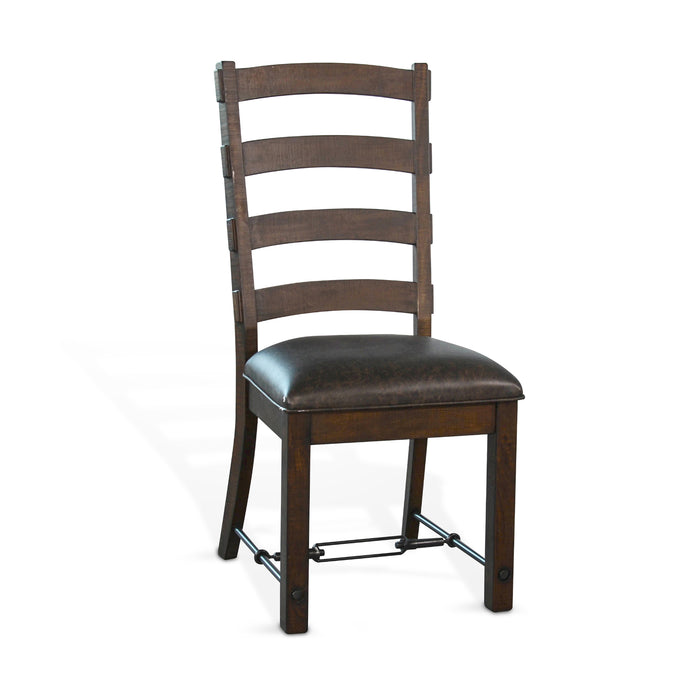 Sunny Designs Yellowstone Ladderback Dining Chair Tobacco Leaf - Bed & Sofa Hub
