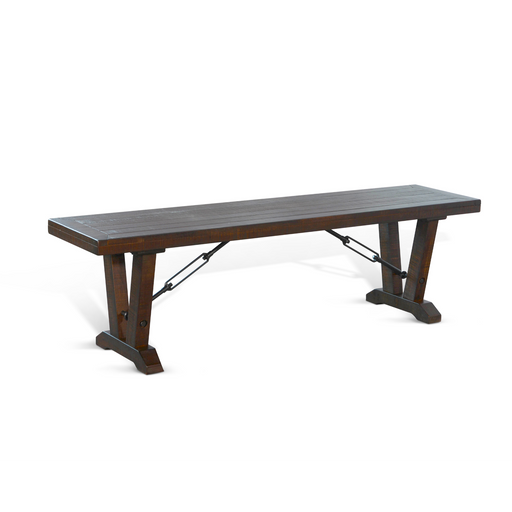 Sunny Designs Bench with Turnbuckles Tobacco Leaf - Bed & Sofa Hub