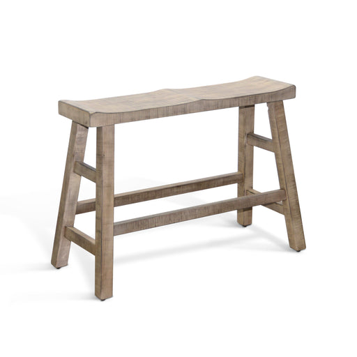 Sunny Designs Beach Pebble Counter Bench, Wood Seat Beach Pebble - Bed & Sofa Hub