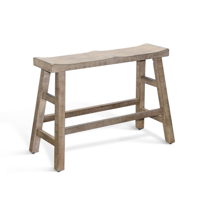 Sunny Designs Beach Pebble Counter Bench, Wood Seat Beach Pebble - Bed & Sofa Hub