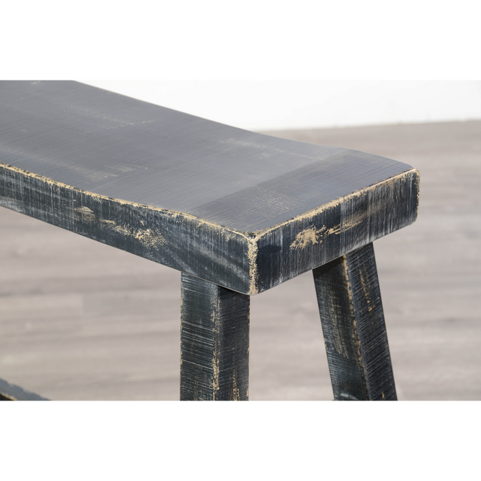 Sunny Designs Black Sand 30'H Bench, Wood Seat Black Sand - Bed & Sofa Hub