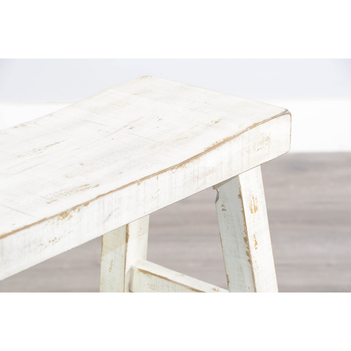 Sunny Designs 30'H Wood Bench White Sand - Bed & Sofa Hub