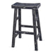 Sunny Designs Black Sand Bar Saddle Seat Stool, Wood Seat Black Sand - Bed & Sofa Hub