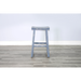 Sunny Designs Ocean Blue Bar Saddle Seat Stool, Wood Seat Ocean Blue - Bed & Sofa Hub