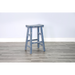 Sunny Designs Ocean Blue Bar Saddle Seat Stool, Wood Seat Ocean Blue - Bed & Sofa Hub