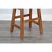 Sunny Designs Beach Pebble Bar Saddle Seat Stool, Wood Seat Rustic Oak - Bed & Sofa Hub
