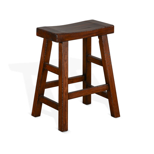 Sunny Designs Counter Saddle Seat Stool, Wood Seat Vintage Mocha - Bed & Sofa Hub