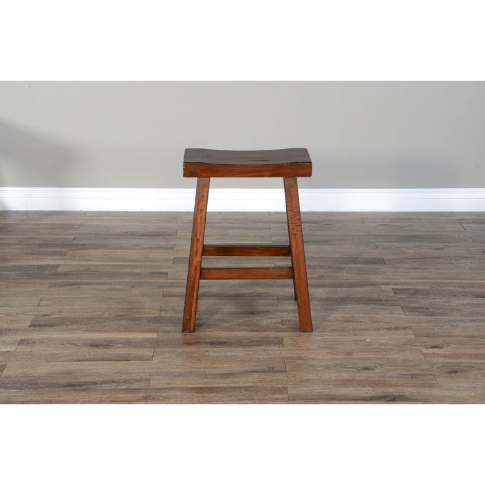 Sunny Designs Counter Saddle Seat Stool, Wood Seat Vintage Mocha - Bed & Sofa Hub
