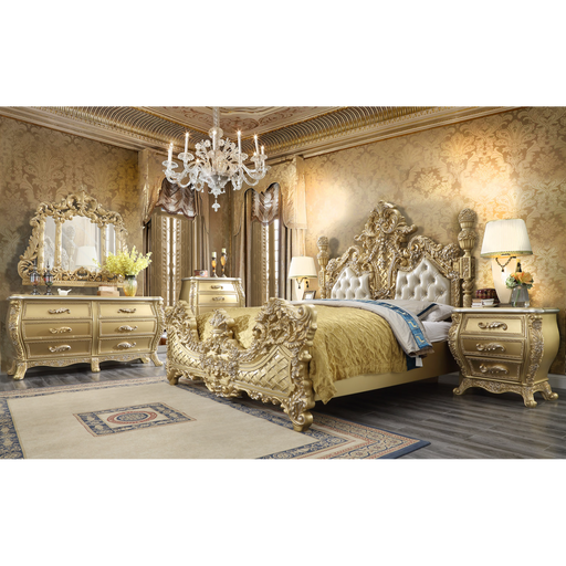 Homey Design HD-1801 – 4PC BEDROOM SET HD-1801-BSET4 - Bed & Sofa Hub