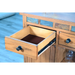 Sunny Designs Wood Buffet with Natural Slate Rustic Oak - Bed & Sofa Hub