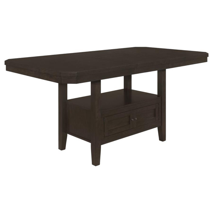 Coaster  Prentiss 7-piece Butterfly Leaf Dining Room Table Set Cappuccino - Bed & Sofa Hub