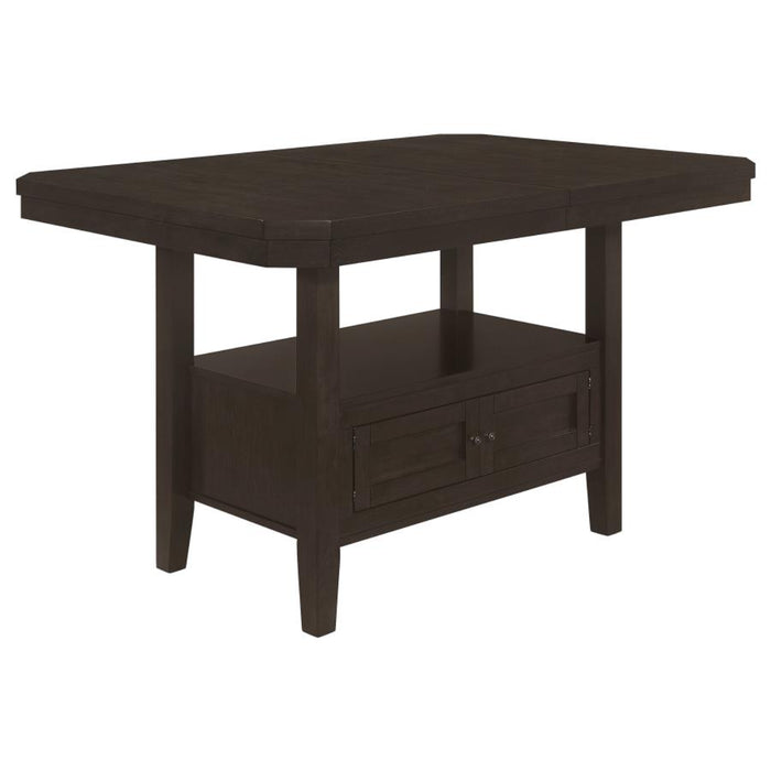 Coaster  Prentiss 7-piece Butterfly Leaf Dining Room Table Set Cappuccino - Bed & Sofa Hub