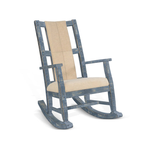Sunny Designs Ocean Blue Rocker, Cushion Seat & Back Ocean Blue - Bed & Sofa Hub