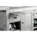 Sunny Designs 80" Traditional Wood Home Bar Alpine Grey - Bed & Sofa Hub