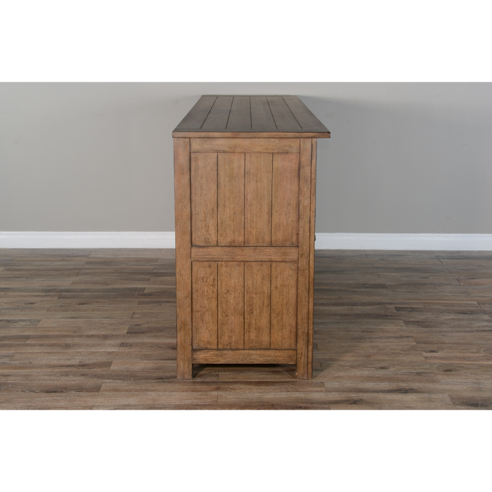 Sunny Designs 80" Transitional Wood Buffet Buckskin - Bed & Sofa Hub
