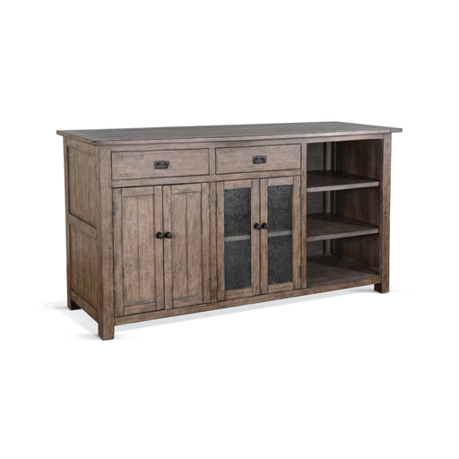 Sunny Designs 80" Transitional Wood Buffet Buckskin - Bed & Sofa Hub
