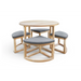 Maxima House Mirage-R Wood Dining Set - Bed & Sofa Hub