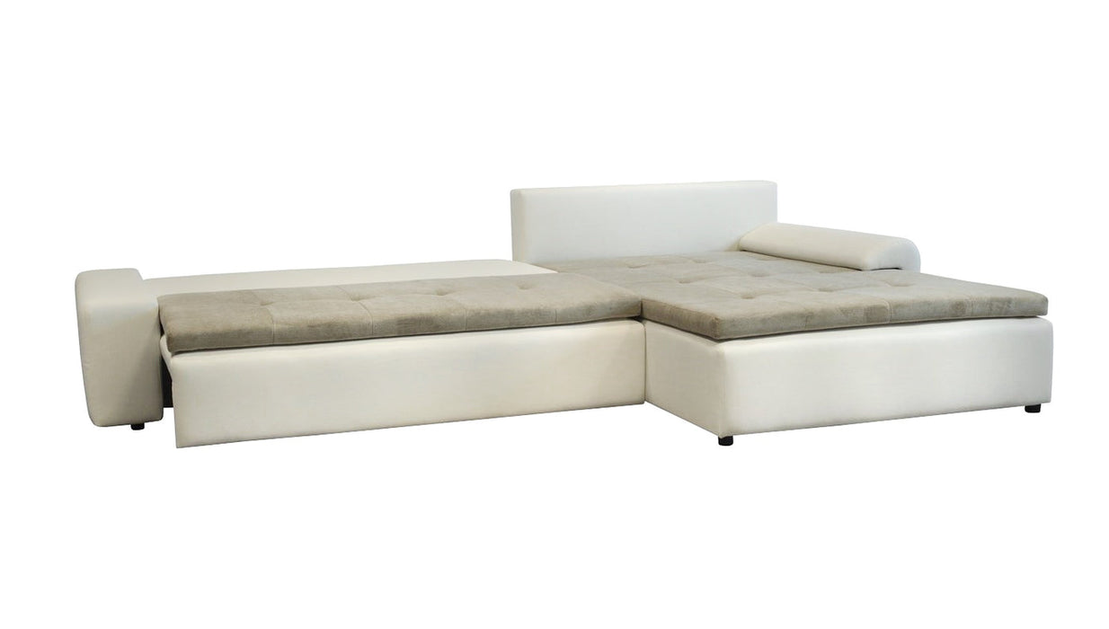 Maxima House Sectional sleeper Sofa LONDON with storage, Right Facing Chaise BEN019 - Bed & Sofa Hub