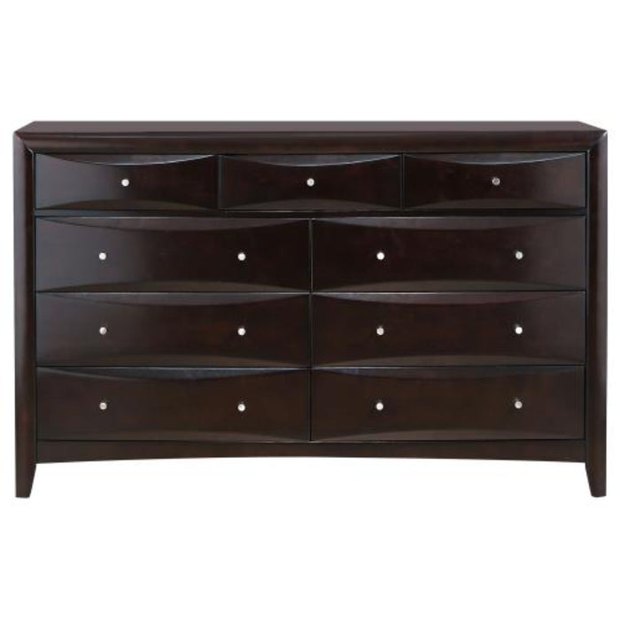 Coaster Phoenix 5-piece Bedroom Set Cappuccino - Bed & Sofa Hub