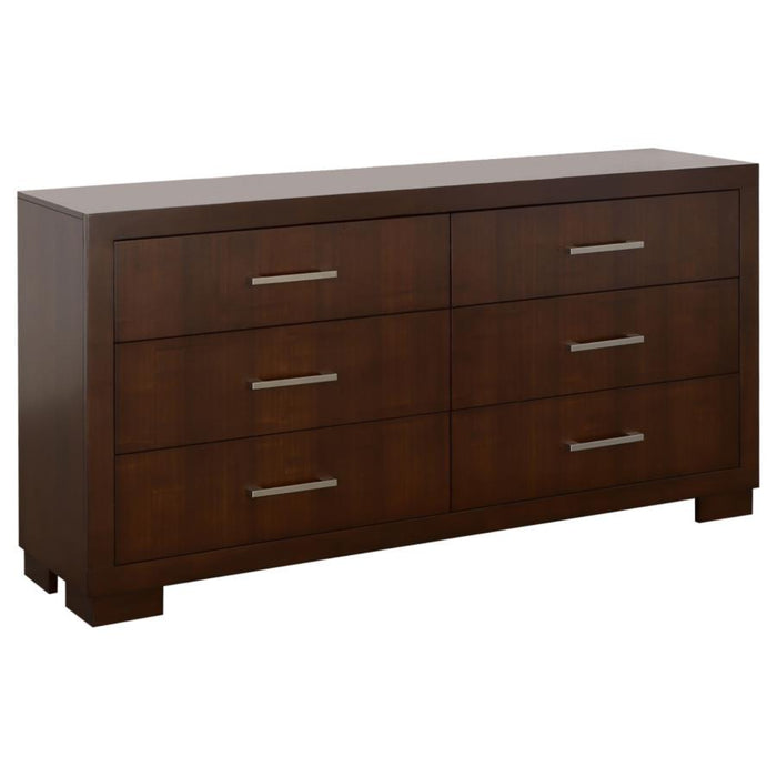 Coaster Jessica 4-piece LED Bedroom Set Cappuccino - Bed & Sofa Hub