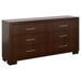Coaster Jessica 4-piece LED Bedroom Set Cappuccino - Bed & Sofa Hub