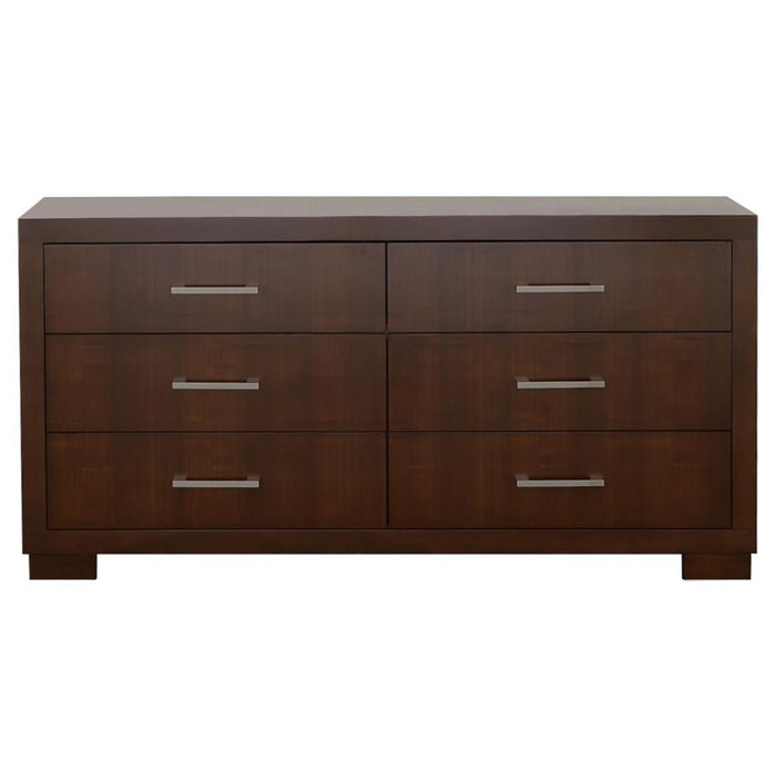 Coaster  Jessica 5-piece LED Bedroom Set Cappuccino - Bed & Sofa Hub