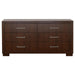Coaster Jessica 6-piece LED Bedroom Set Cappuccino - Bed & Sofa Hub