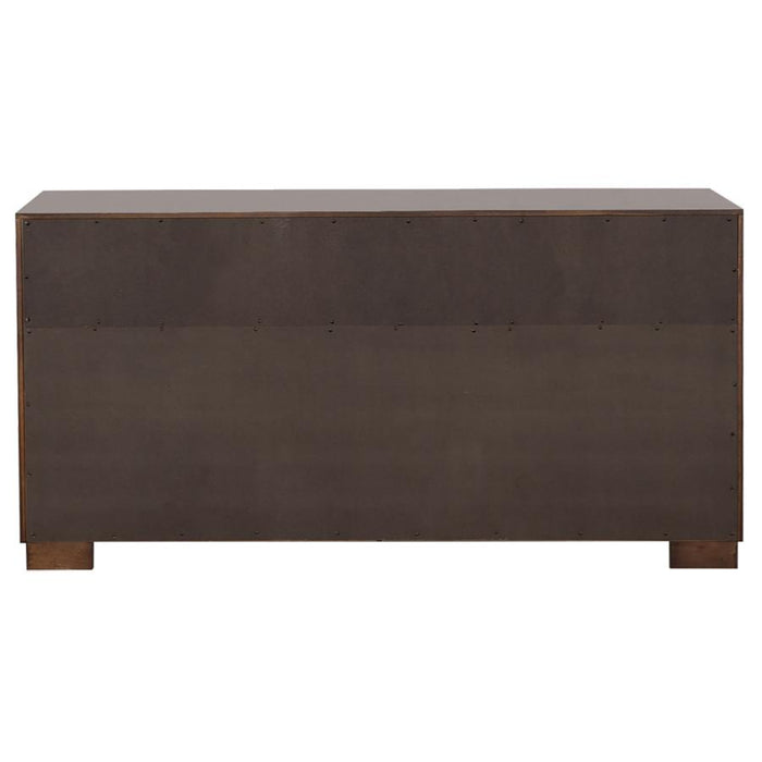 Coaster Jessica 6-piece LED Bedroom Set Cappuccino - Bed & Sofa Hub