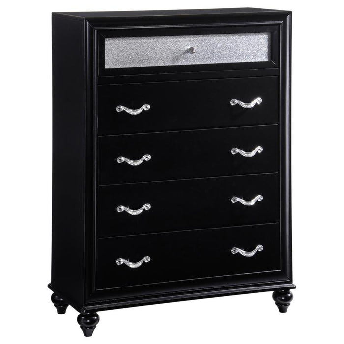 Coaster Barzini 5-piece Bedroom Set Black - Bed & Sofa Hub