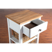 Sunny Designs Farmhouse Wood Storage Rack with Woven Baskets White Natural - Bed & Sofa Hub