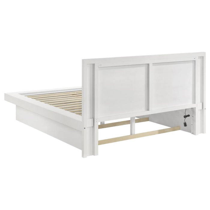 Coaster Jessica 4-piece LED Bedroom Set Cream White - Bed & Sofa Hub