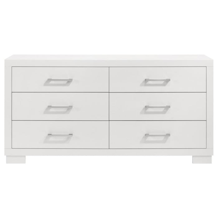 Coaster Jessica 4-piece LED Bedroom Set Cream White - Bed & Sofa Hub