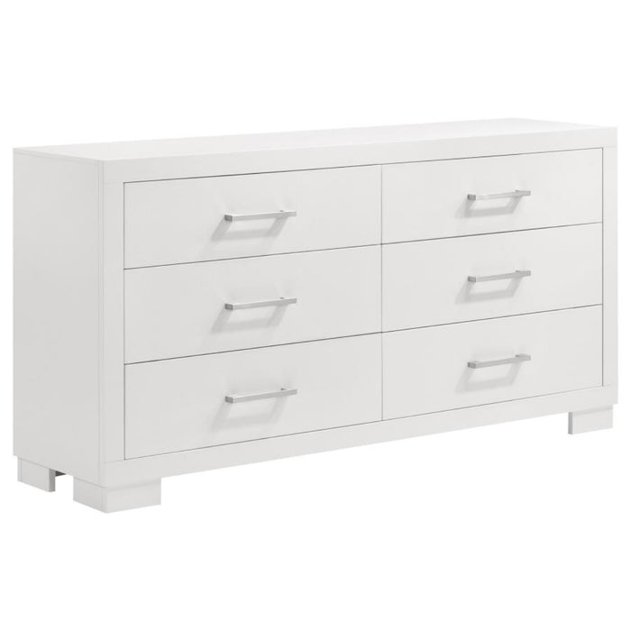 Coaster  Jessica 5-piece LED Bedroom Set Cream White - Bed & Sofa Hub