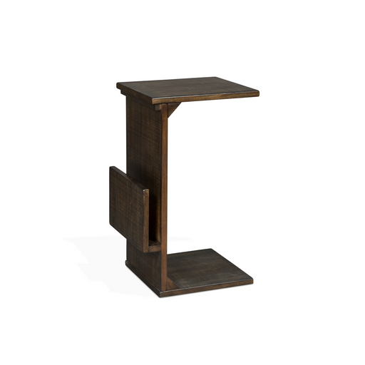 Sunny Designs Chairside Table with Magazine Rack Tobacco Leaf - Bed & Sofa Hub
