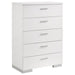 Coaster Felicity 5-piece Bedroom Set White High Gloss - Bed & Sofa Hub