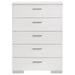 Coaster Felicity 6-piece Bedroom Set White High Gloss - Bed & Sofa Hub