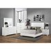Coaster  Felicity 5-piece Bedroom Set White High Gloss - Bed & Sofa Hub