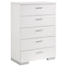 Coaster Felicity 6-piece Bedroom Set White High Gloss - Bed & Sofa Hub