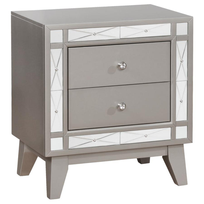 Coaster Leighton 4-piece Bedroom Set Metallic Mercury - Bed & Sofa Hub