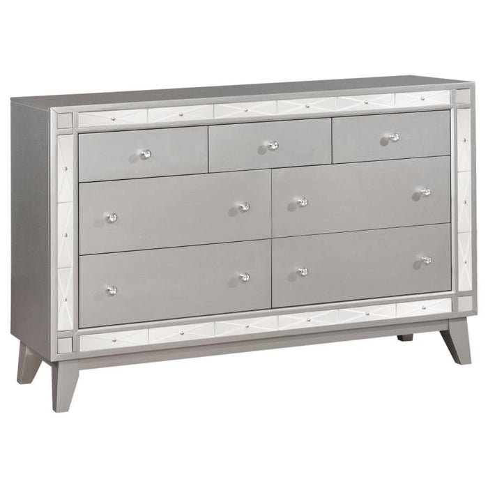 Coaster Leighton 4-piece Bedroom Set Metallic Mercury - Bed & Sofa Hub