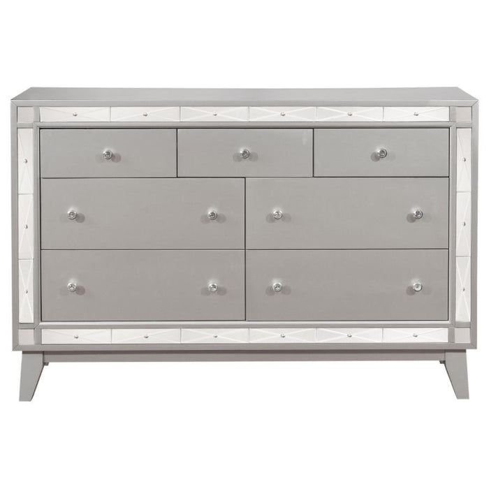 Coaster Leighton 4-piece Bedroom Set Metallic Mercury - Bed & Sofa Hub