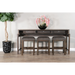 Sunny Designs Console Table with USB Power Pack Tobacco Leaf - Bed & Sofa Hub