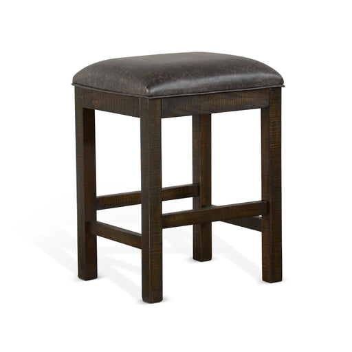 Sunny Designs Counter Cushion Seat Stool Tobacco Leaf - Bed & Sofa Hub