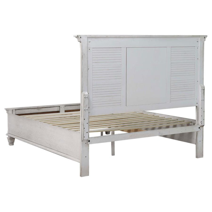 Coaster Franco 4-piece Bedroom Set Distressed White - Bed & Sofa Hub