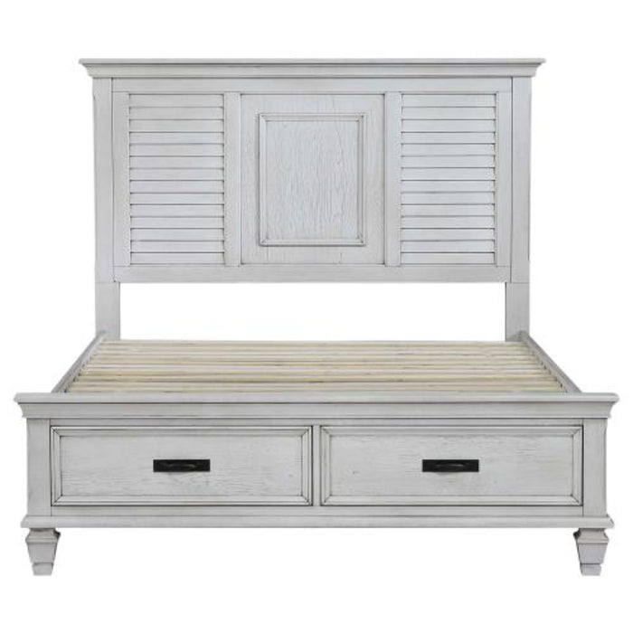 Coaster Franco 5-piece Bedroom Set Distressed White - Bed & Sofa Hub