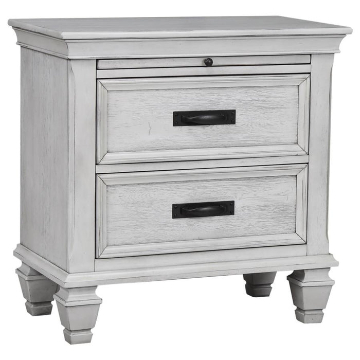 Coaster Franco 5-piece Bedroom Set Distressed White - Bed & Sofa Hub
